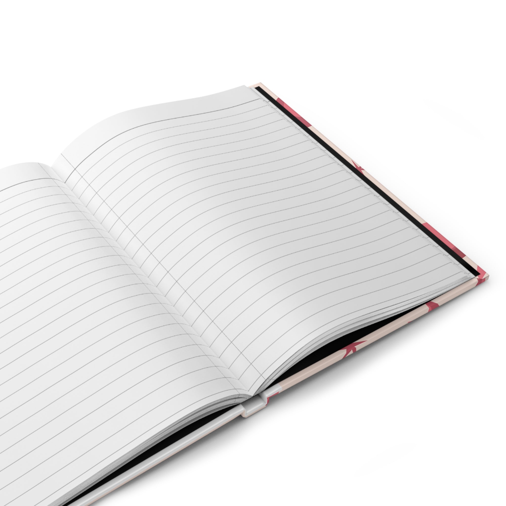 Loved by God / Crowned by Christ Hardcover Journal — Christian Gift Notebook with Pink Bow Design